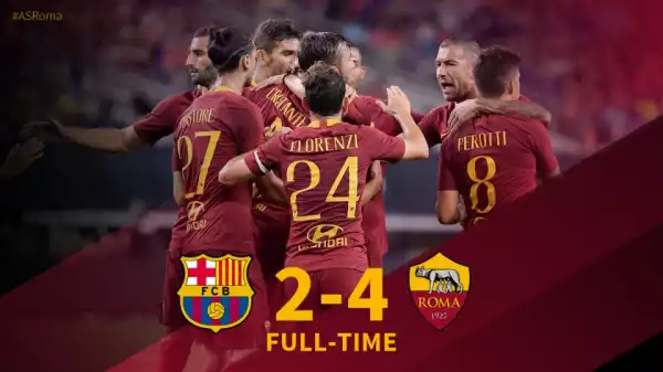 Barcelona vs Roma Highlights Champions Cup (Pre-season)